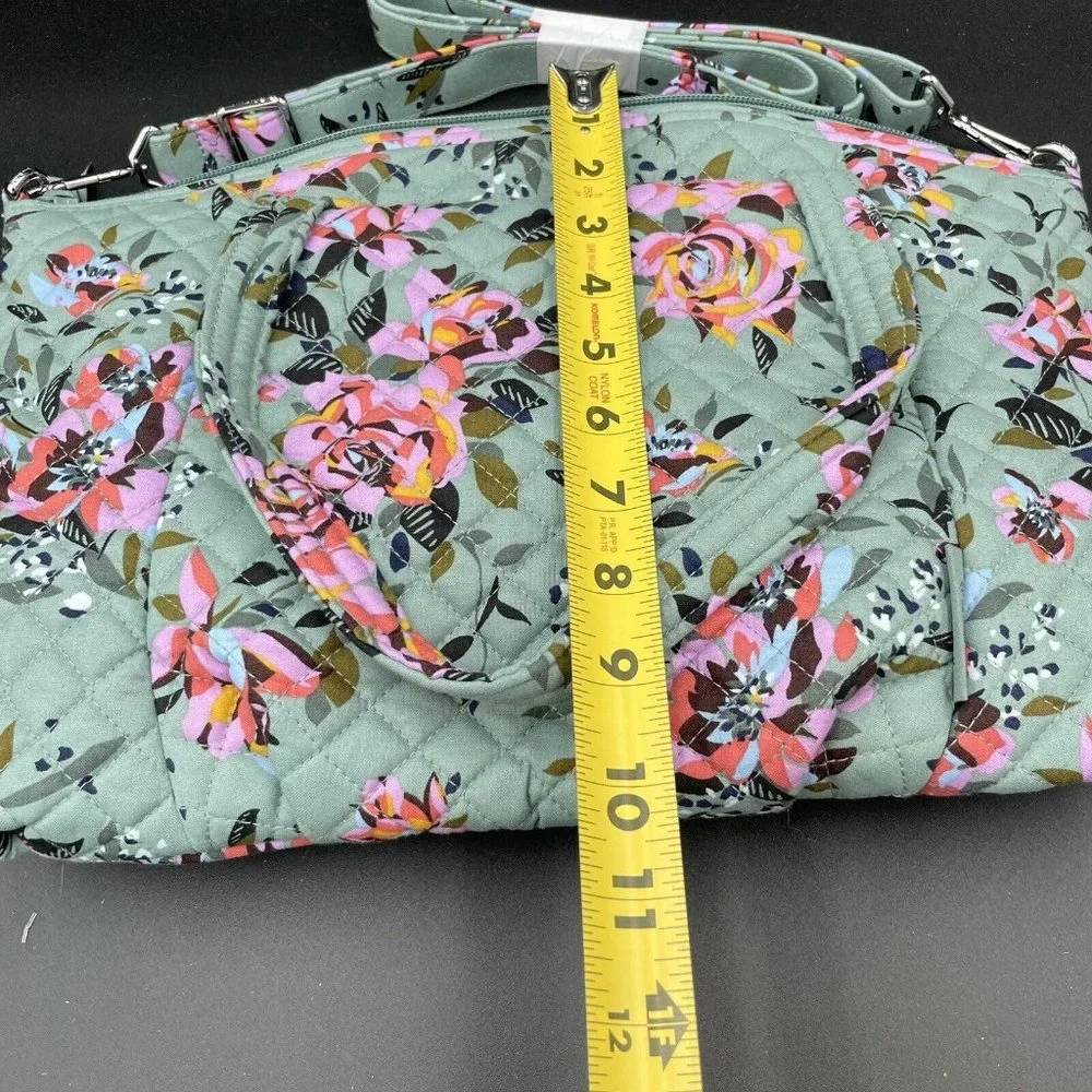 Vera Bradley Cotton Pleated Multi-strap Shoulder Satchel Purse Handbag New - Picture 3 of 7